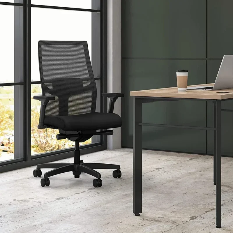 Task Chair Mid Back - 人間工学に基づいたメッシュ/ファブリックのミッドバックタスクチェア