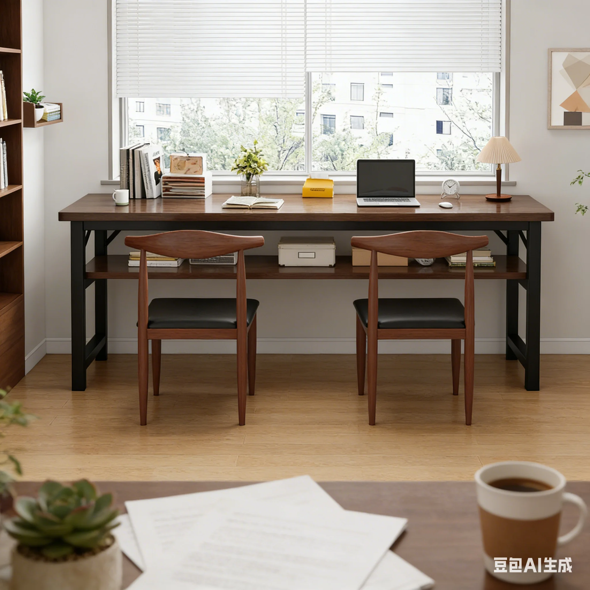 Office Furniture Rental - AOLIVIYA モダンライト モダンデスク 学生用 ダブル シンプル