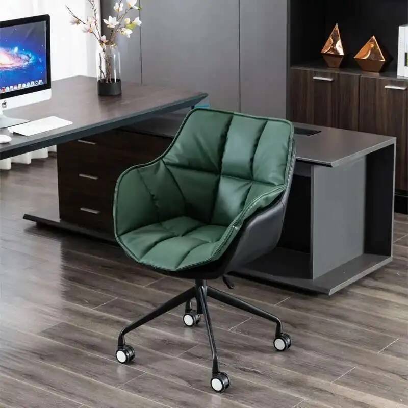 Task Chair Mid Back - ゲーマーオフィスチェア、人間工学に基づいた椅子、ホームオフィスデスクチェア、ミッドバックホイール、バニティアーム、回転式コンピュータタスクチェア、回転式