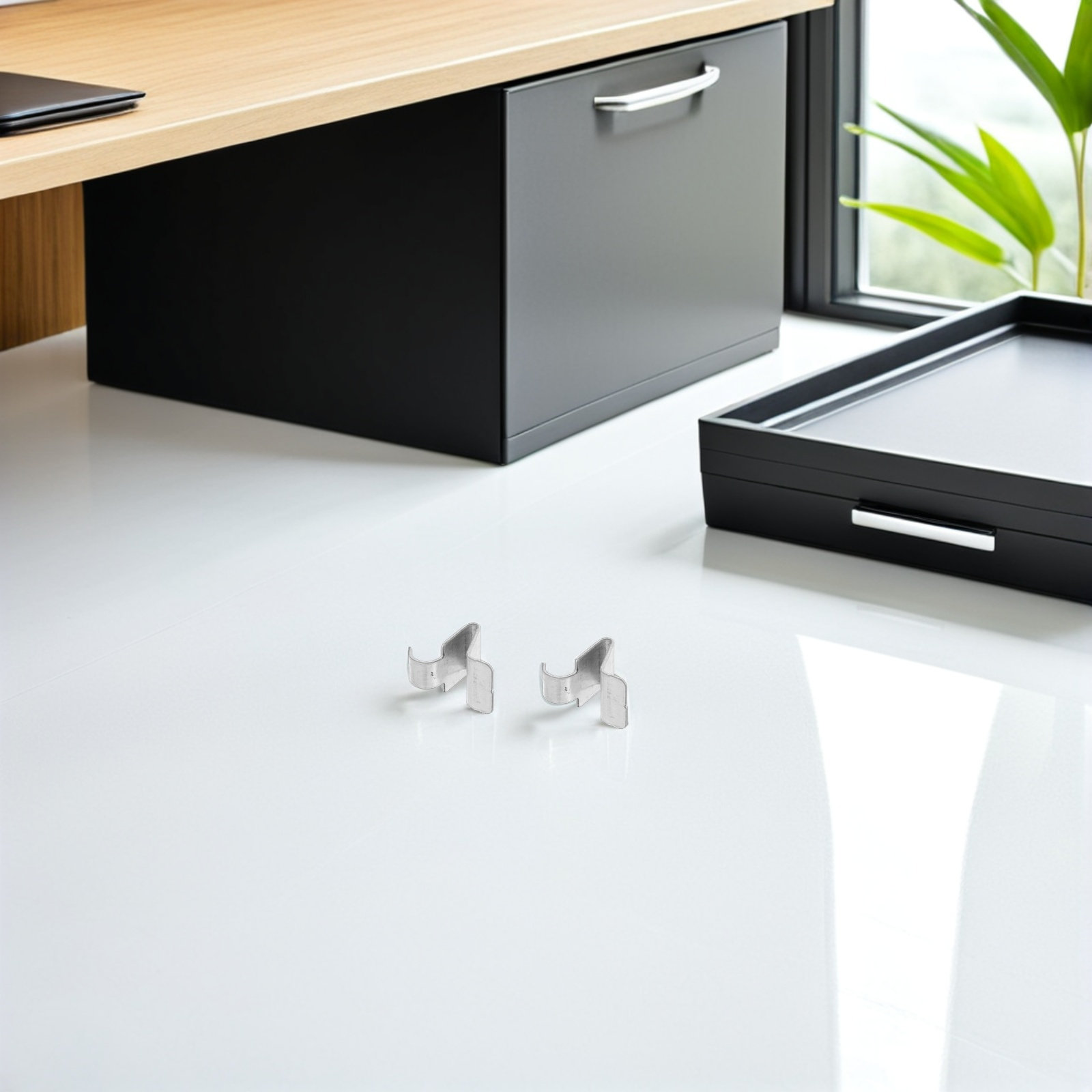 Office Storage Cabinet - 20個入り キャビネット棚クリップ 金属棚ホルダー ペグ ステンレス鋼製 ヘビーデューティーサポートブラケット