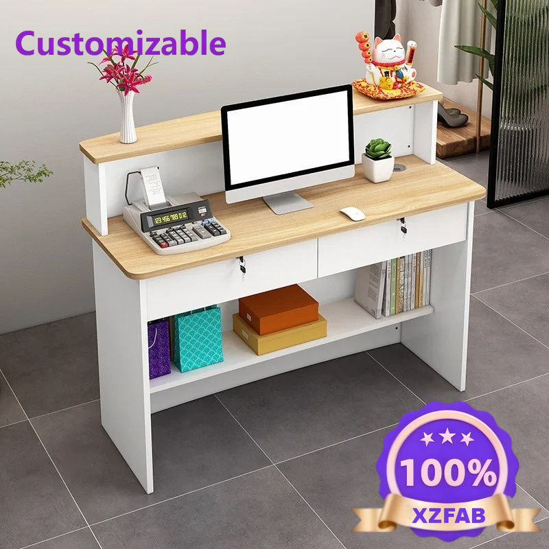 Office Furniture Factory Shop - 工場直販 2026 ポストモダンチェックアウトページ 会社受付デスク 衣料品店 コンビニテーブル