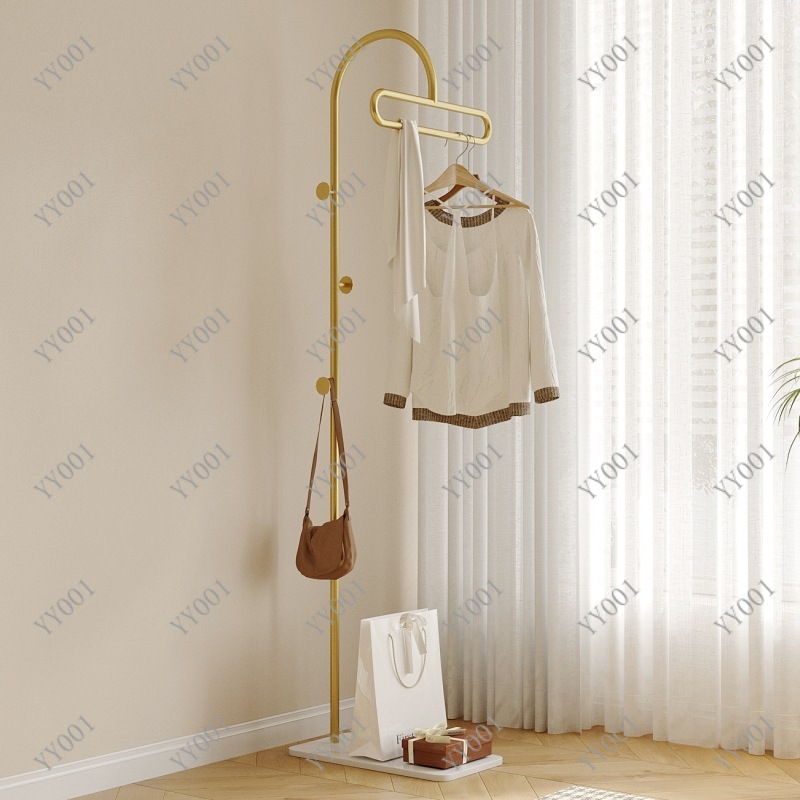 Coat Rack Standing - フロアスタンド式コートラック（キャスター付き）軽量高級衣類ハンガー（寝室、リビングルーム、家庭用）