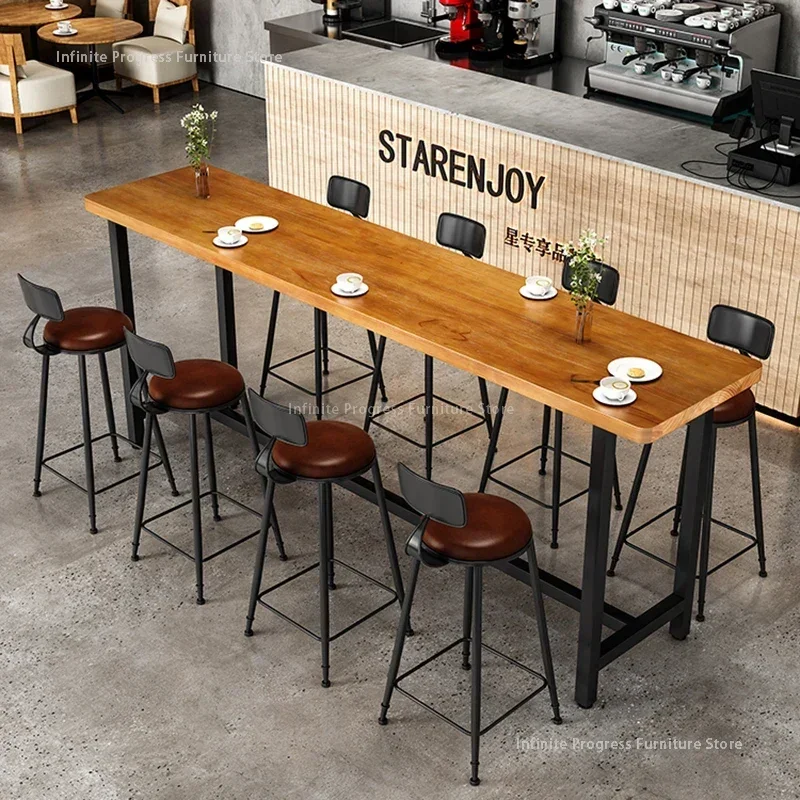 Reception Desk Counter - ビストロ ハイバーテーブル レストラン ホームコーヒー アルコールバーテーブル カクテルカウンター