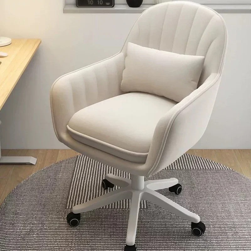 Task Chair Mid Back - モダンなベルベットホームオフィスチェアミッドバックコンピュータタスクチェア、回転式高さ調整付き、タフテッド布張りオフィスタスクチェア
