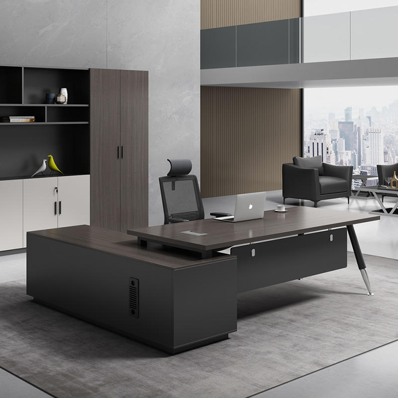 Xh Office Furniture - 家具、シンプルモダンなスーパーバイザー、マネージャー、エグゼクティブオフィスのデスクと椅子のセット、一人用