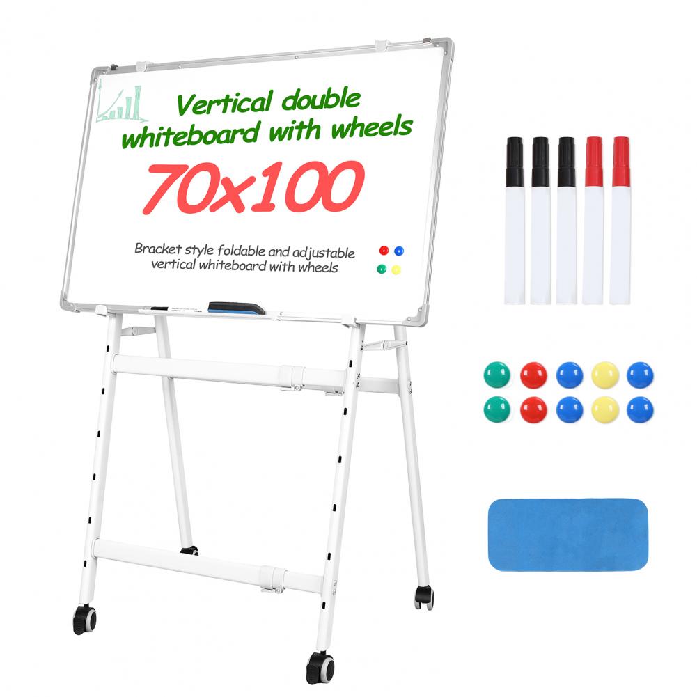 Whiteboard Easel Tripod - 40x28インチ 磁気ホワイトボード スタンド付き、教室・オフィス・自宅用調整可能な三脚イーゼル
