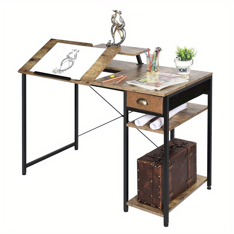 Office Furniture Solutions - 新しいアート描画デスク、絵画作業台、オフィス、またはコンピューターデスクとして機能し、多用途のワークスペースソリューションを提供します。
