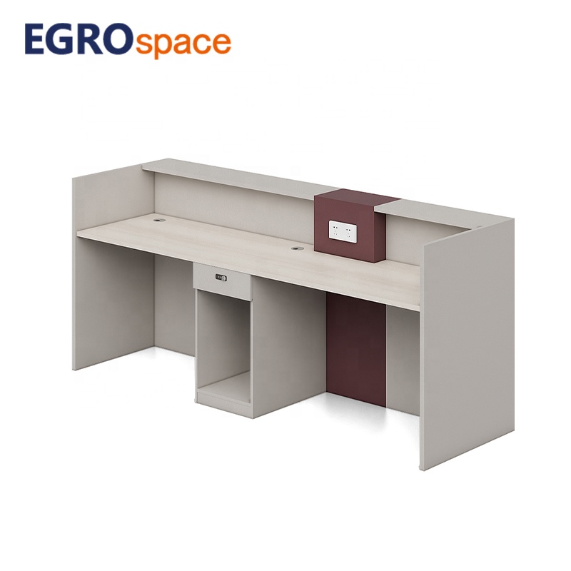 Reception Desk Counter - 卸売人気デザインホテルデスク受付オフィスホワイトビューティーカウンター木製フロントロビーテーブル