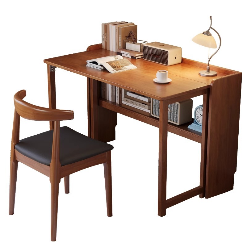無垢材折りたたみデスク 小さなアパート シンプルな学習机 自 - Office Furniture Now のレビューと価格