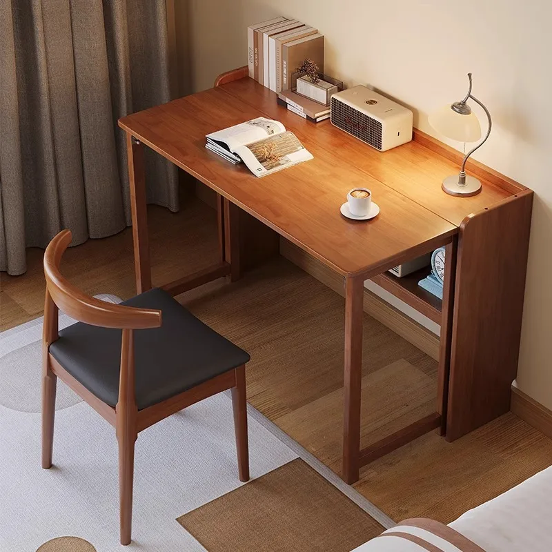 無垢材折りたたみデスク 小さなアパート シンプルな学習机 自 - Office Furniture Now のレビューと価格