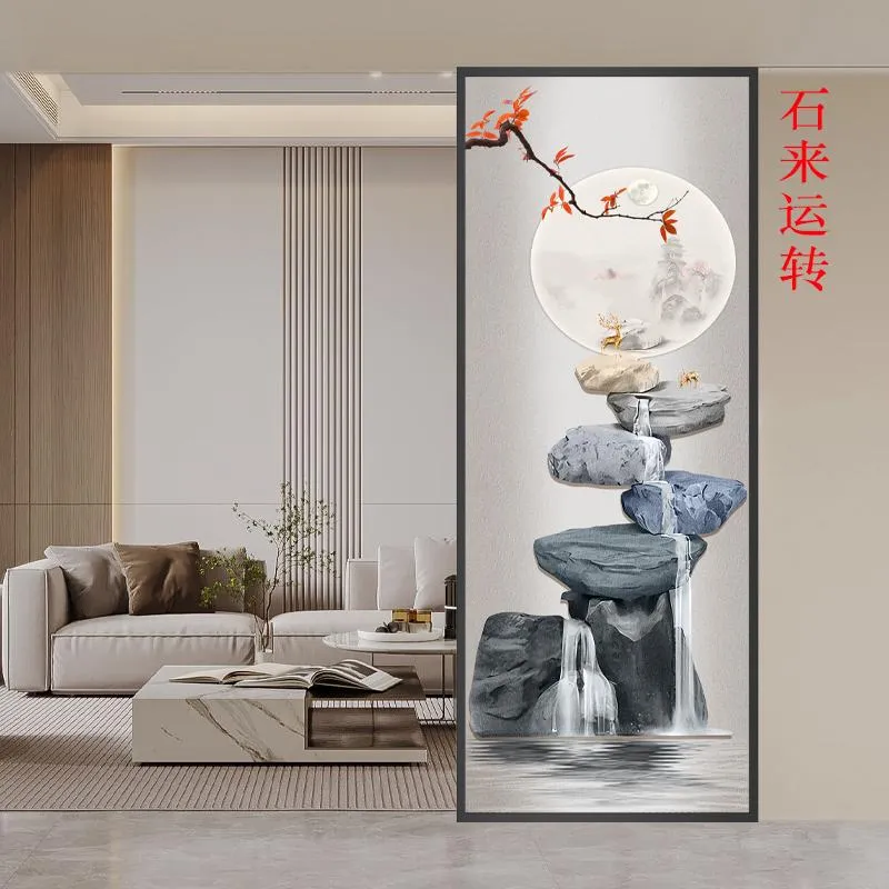 モダンミニマリストチャンホンガラススクリーン玄関ドアリビング - Partition Screen Divider のレビューと価格