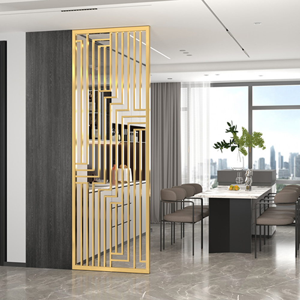 モダンスタイル装飾ゴールドメタルルームディバイダースクリーン - Partition Screen Divider のレビューと価格
