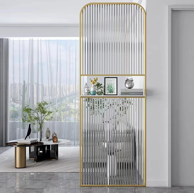 モダンミニマリストバスルームスクリーン ドア 防水強化ガラス - Partition Screen Divider のレビューと価格