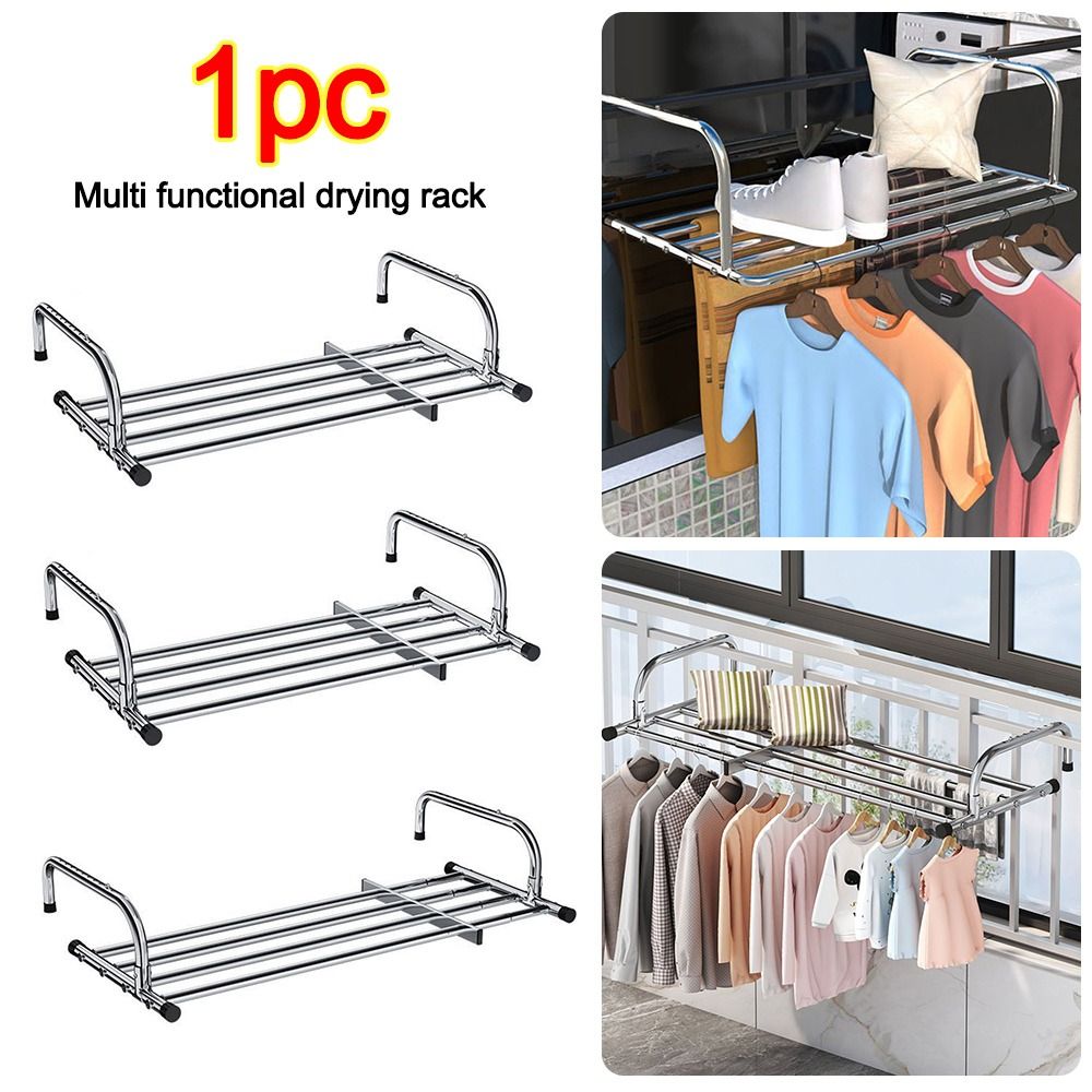 伸縮式衣類乾燥ラック、調節可能なフロアスタンド式バルコニー吊 - Coat Rack Standing のレビューと価格