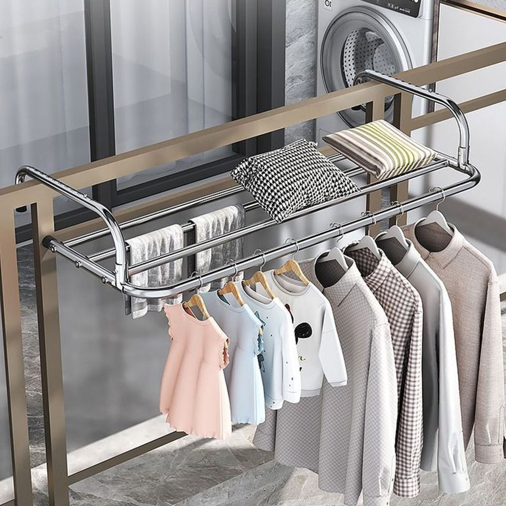 伸縮式衣類乾燥ラック、調節可能なフロアスタンド式バルコニー吊 - Coat Rack Standing のレビューと価格