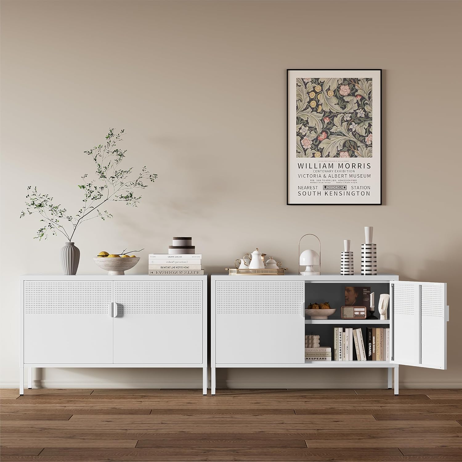 金属製収納キャビネット 2ドアテレビスタンド メタルメッシュ - Office Storage Cabinet のレビューと価格
