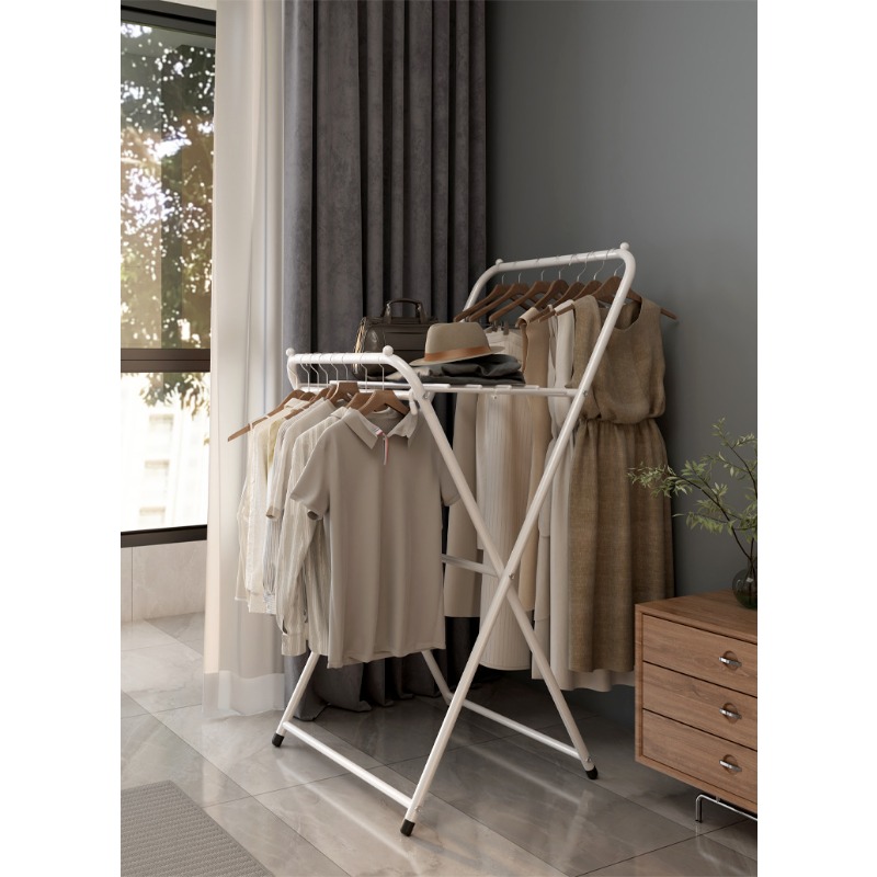 衣類乾燥ラック 床から天井まで 家庭用 寮 折りたたみ式 寝 - Coat Rack Standing のレビューと価格