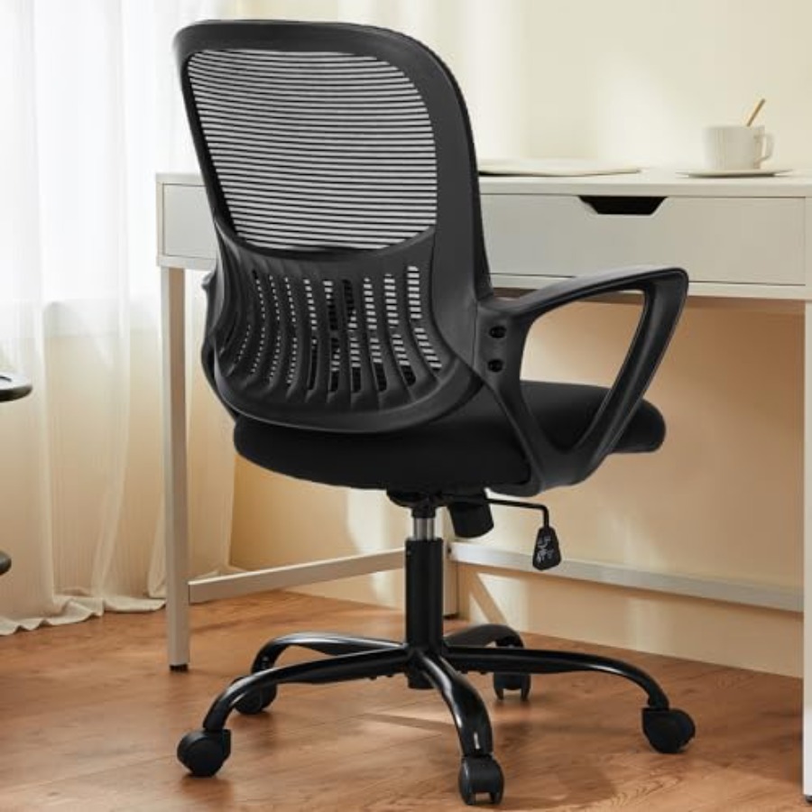 ホームオフィスチェア、ミッドバックコンピューターエルゴノミッ - Task Chair Mid Back のレビューと価格