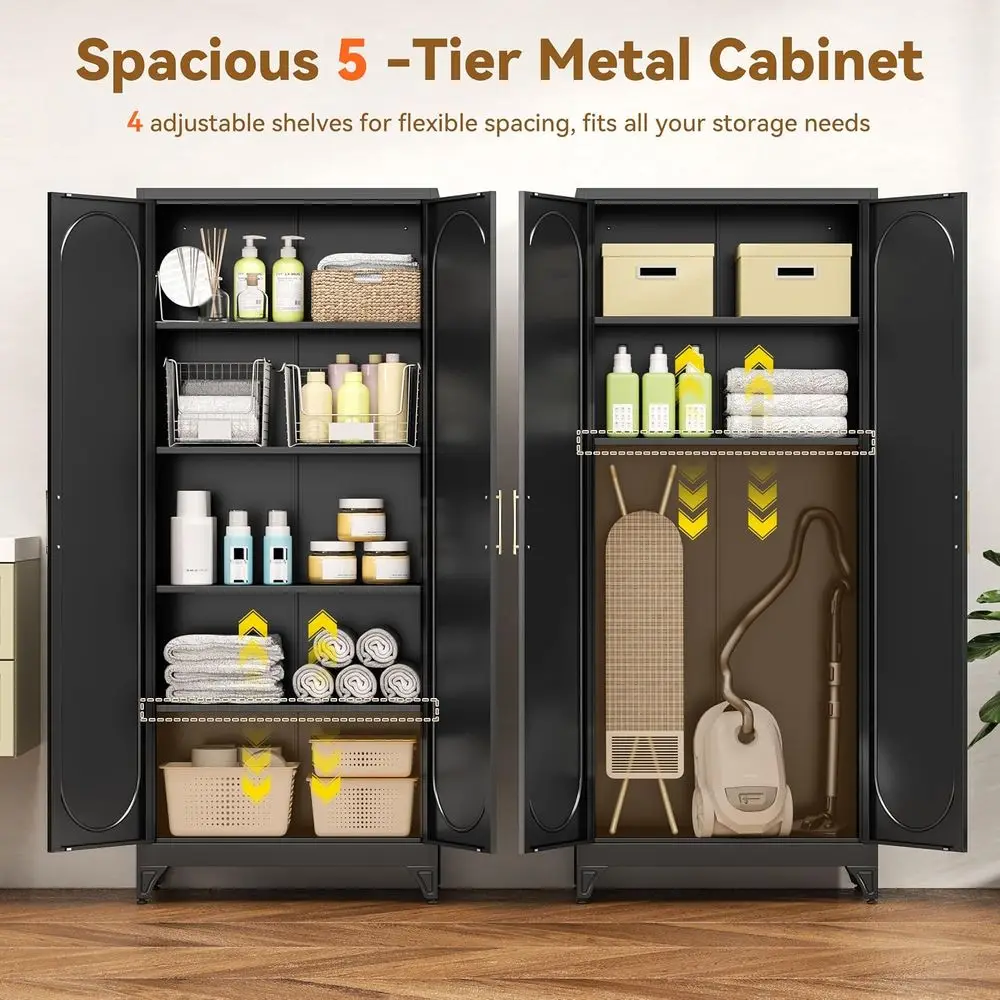 高さ75cmの金属製キッチンパントリーキャビネット、調節可能 - Office Storage Cabinet のレビューと価格