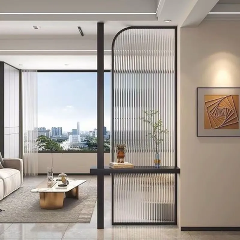 モダンでシンプルな軽贅沢アートガラススクリーンパーティション - Partition Screen Divider のレビューと価格