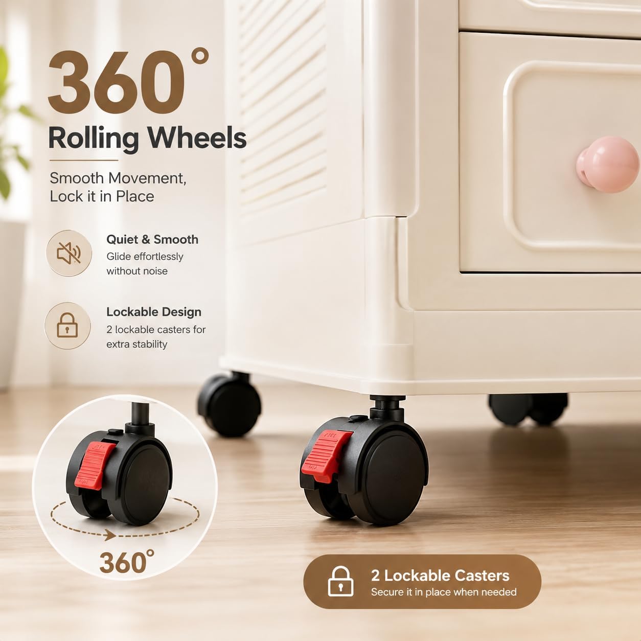折りたたみ式収納キャビネット、ロック付きホイールとドア付き、 - Office Storage Cabinet のレビューと価格