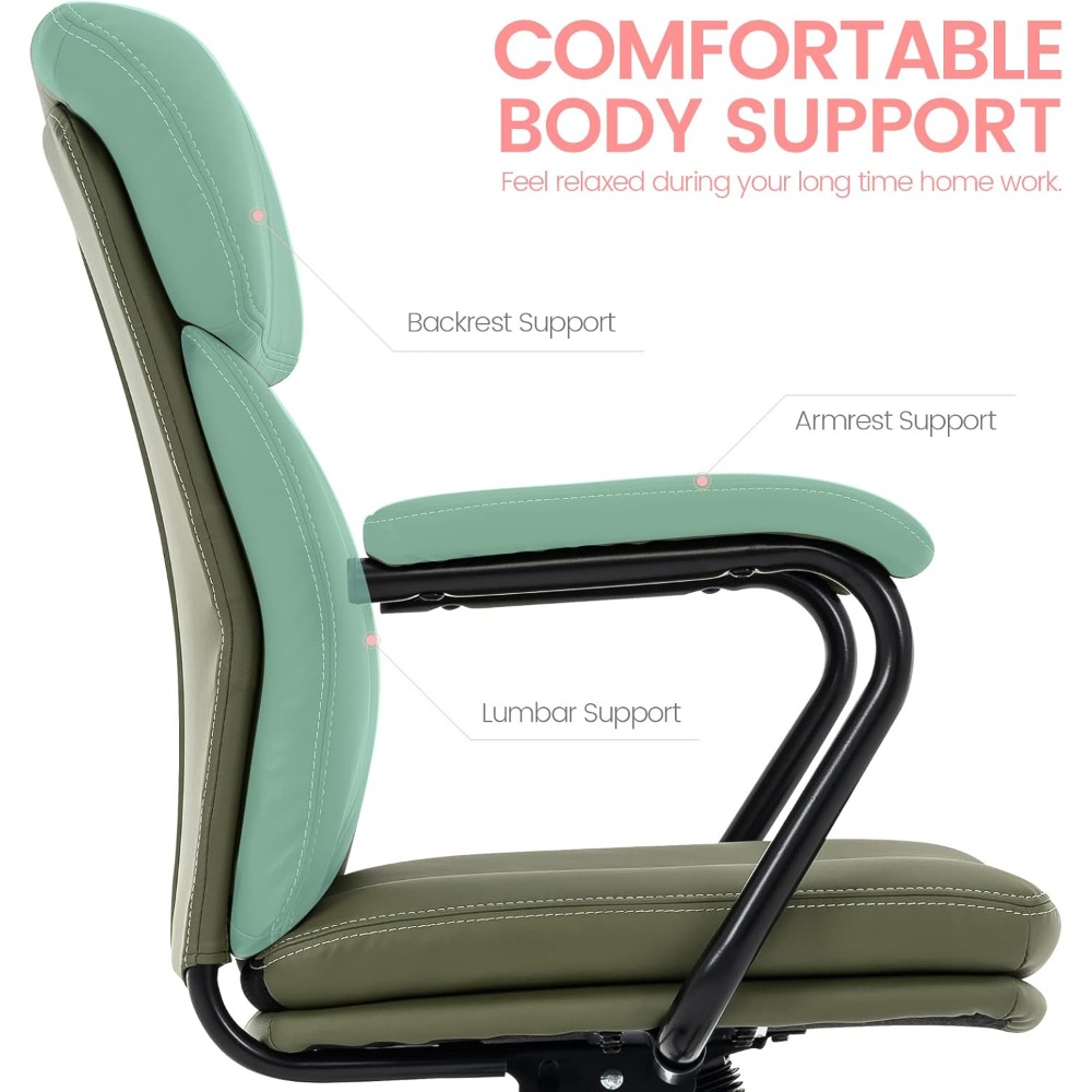調節可能なロッキングスイベルコンピューターチェア、ホームオフ - Task Chair Mid Back のレビューと価格