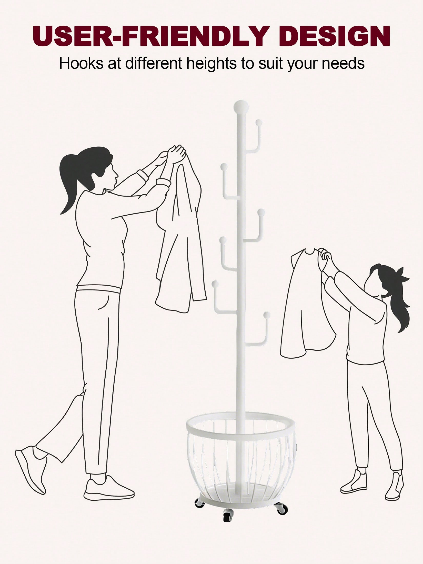ツリーコートラックスタンド モダンで洗練された白い金属製自立 - Coat Rack Standing のレビューと価格