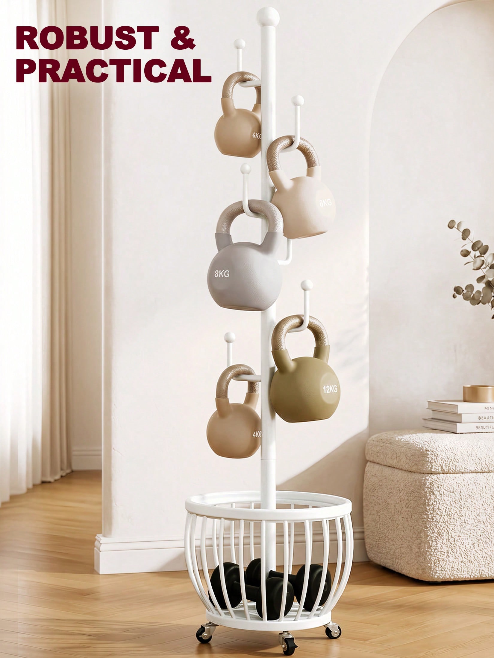 ツリーコートラックスタンド モダンで洗練された白い金属製自立 - Coat Rack Standing のレビューと価格
