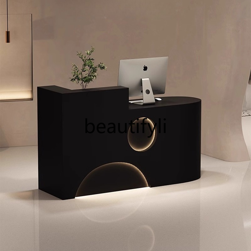衣料品店レジカウンター小さな美容室バーシンプルモダンラッカー - Reception Desk Counter のレビューと価格
