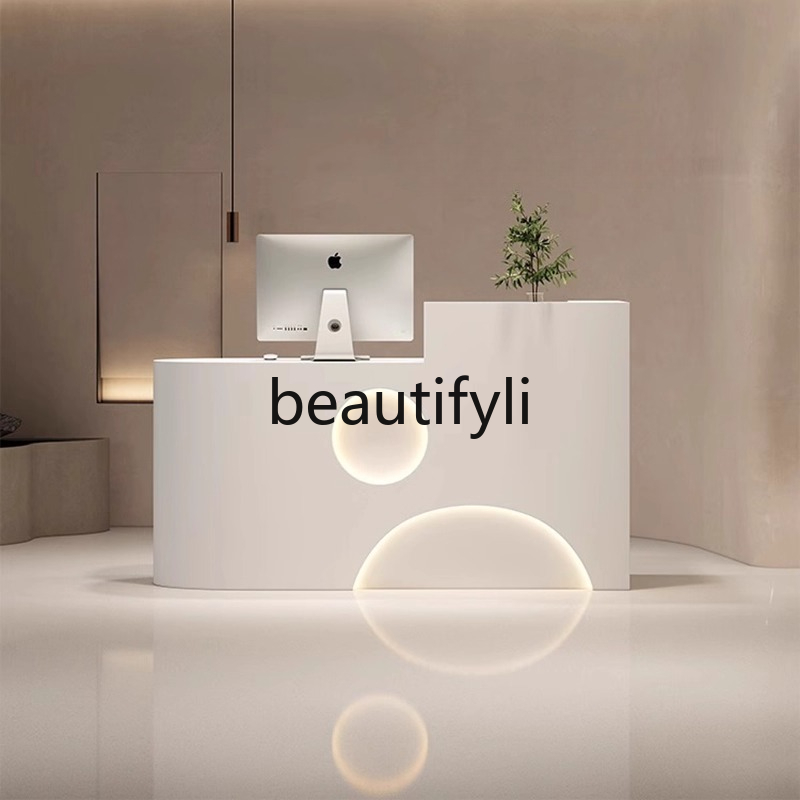 衣料品店レジカウンター小さな美容室バーシンプルモダンラッカー - Reception Desk Counter のレビューと価格