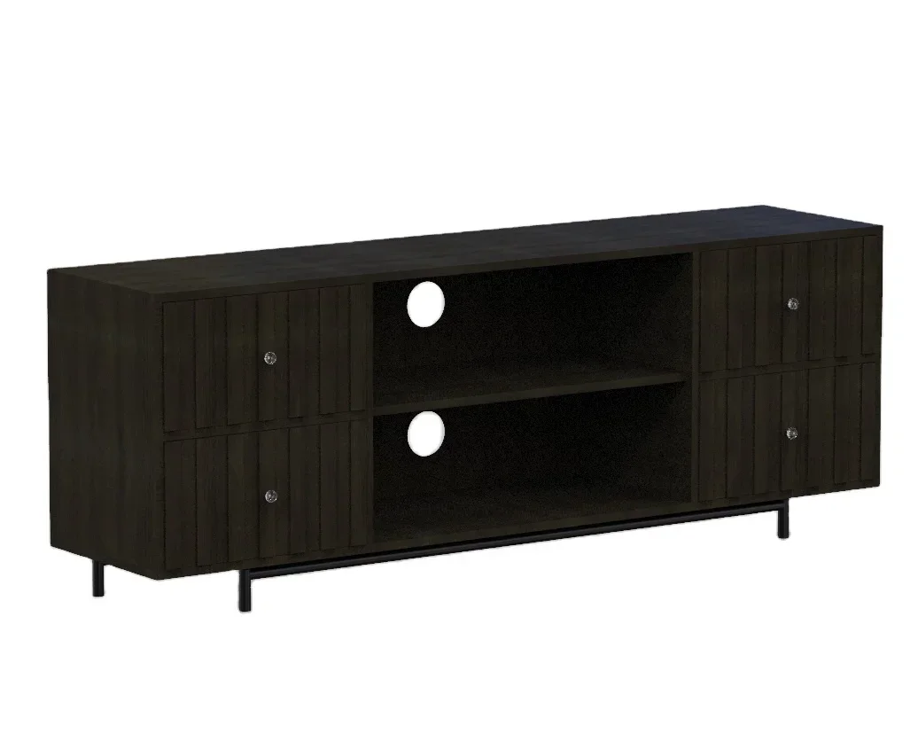 クラシックな伝統的な木製テレビ台、家庭用家具、金属脚、リビン - Office Furniture Solutions のレビューと価格