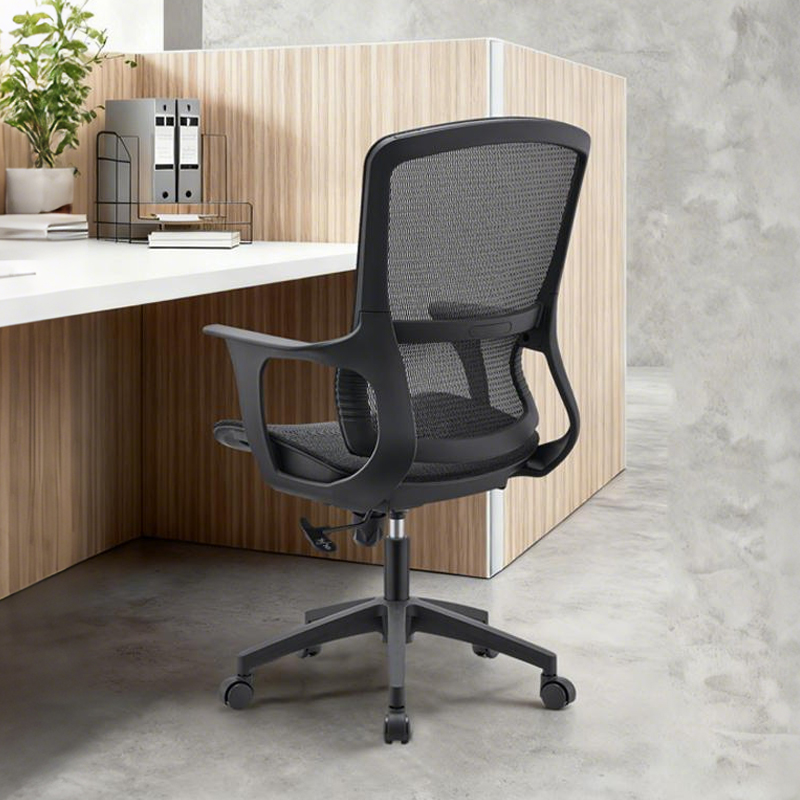 ミッドバックメッシュオフィスチェア回転式高さ調節可能ランバー - Task Chair Mid Back のレビューと価格