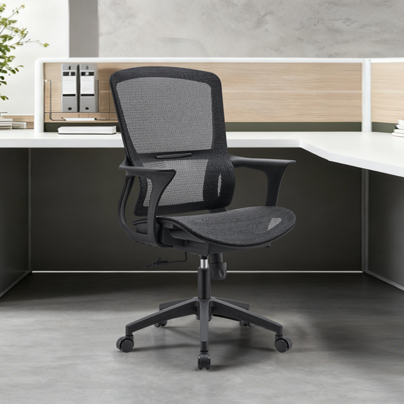 ミッドバックメッシュオフィスチェア回転式高さ調節可能ランバー - Task Chair Mid Back のレビューと価格
