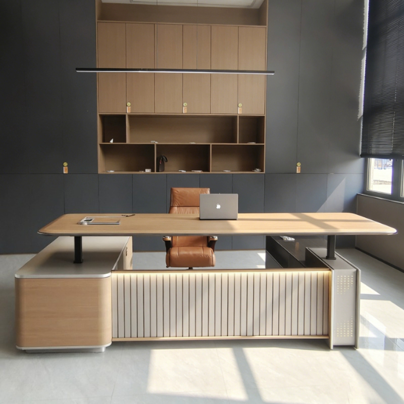 シンプルモダン高級昇降式ボスデスクスマート電動デスクオフィス - Office Furniture Rental のレビューと価格