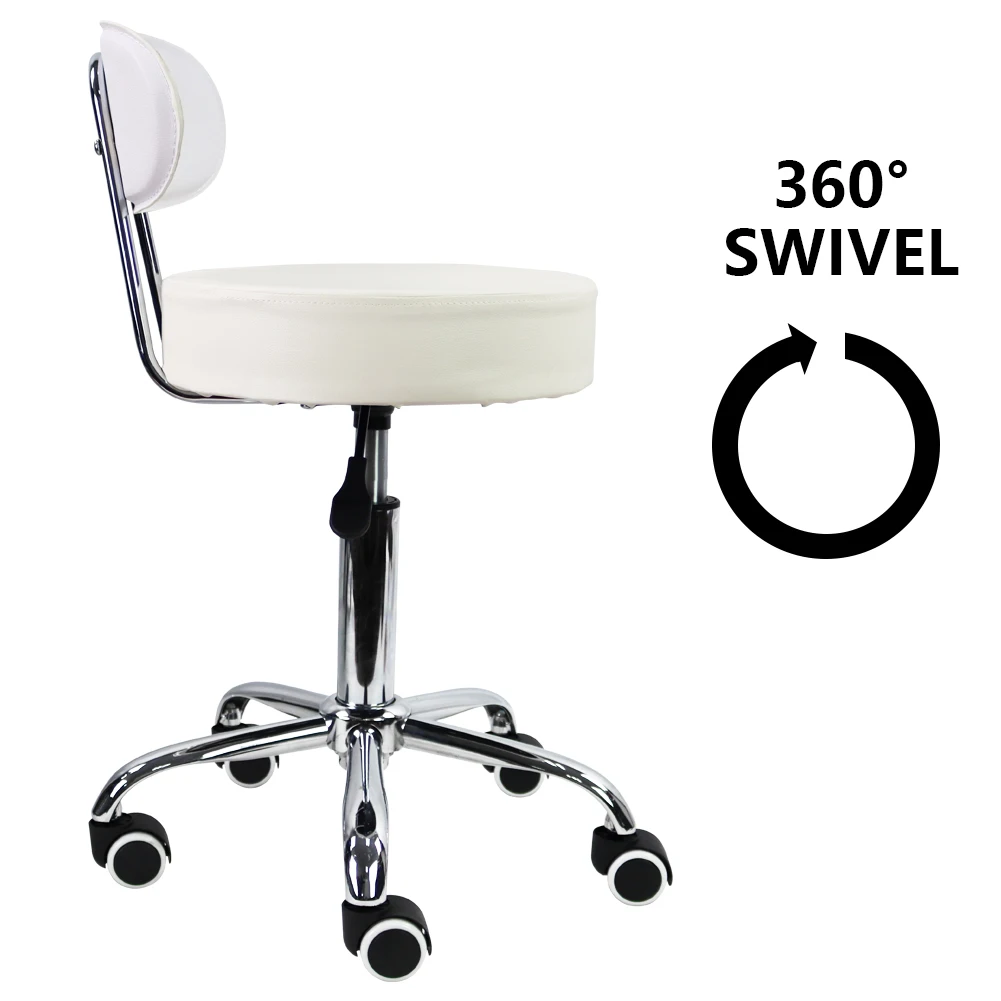 CANBOUN PU レザーローリングスツールミッドバック高 - Task Chair Mid Back のレビューと価格