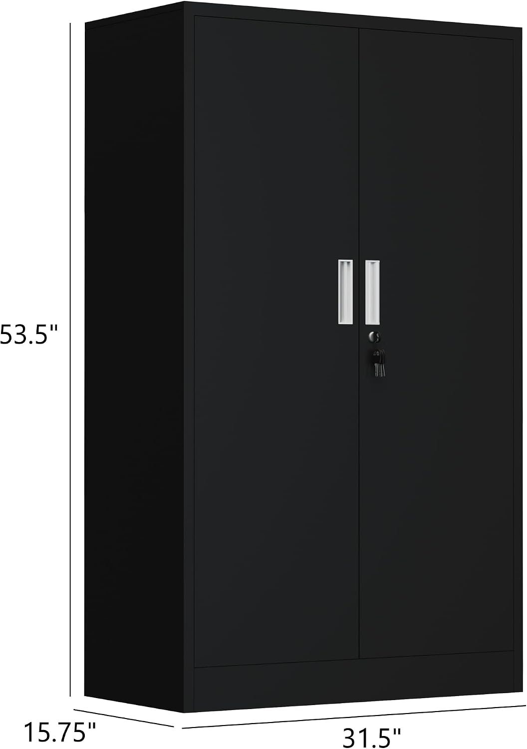 高さ53.5インチの金属製ロック可能な収納キャビネット、ロッ - Office Storage Cabinet のレビューと価格