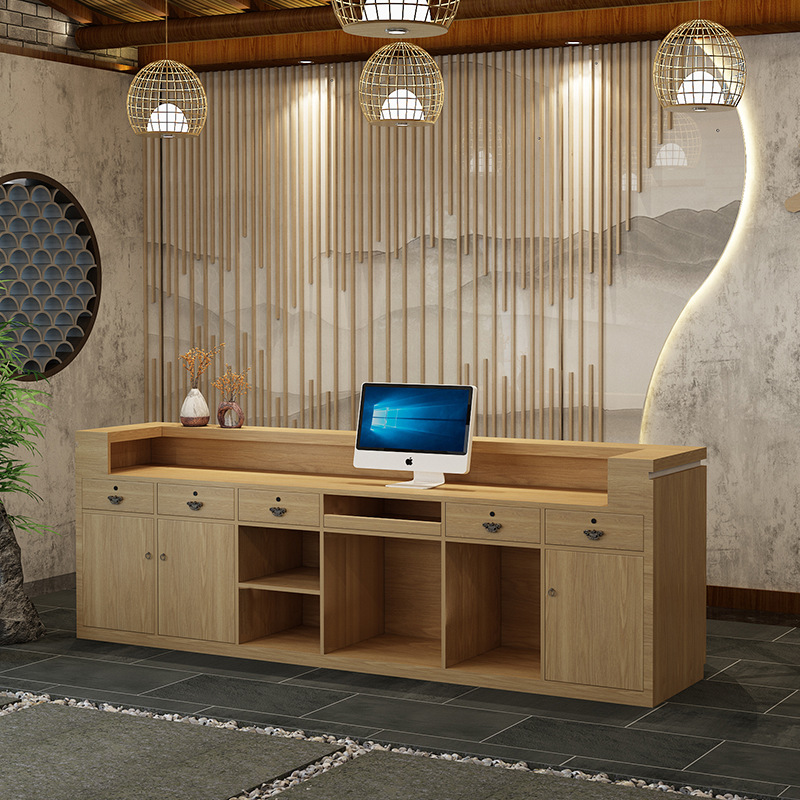 美容室レジカウンター 新中式会社受付カウンター レジカウンタ - Reception Desk Counter のレビューと価格