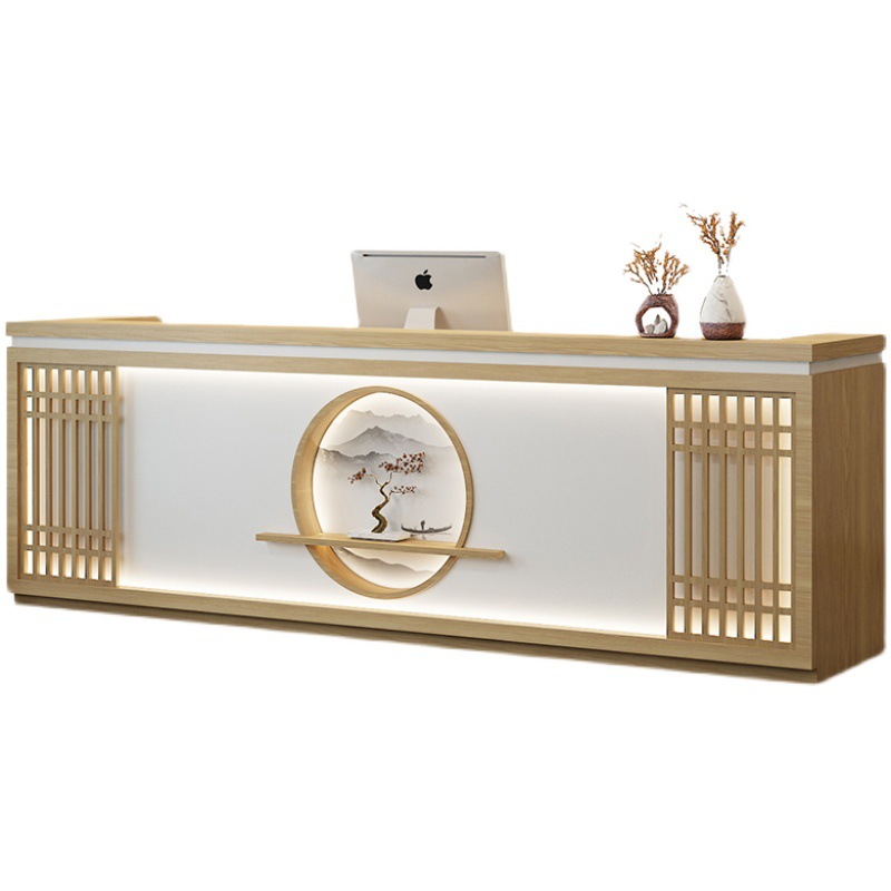 美容室レジカウンター 新中式会社受付カウンター レジカウンタ - Reception Desk Counter のレビューと価格