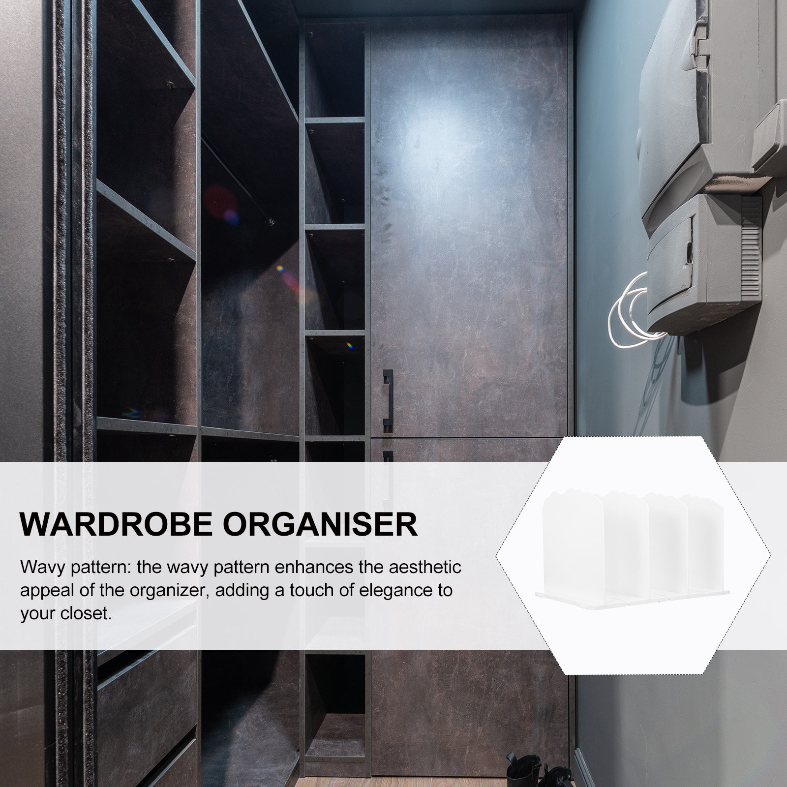 2個入りワードローブ収納棚 ウェーブ型調整可能クローゼットオ - Office Storage Cabinet のレビューと価格